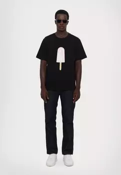 Футболка с принтом POPSICLE REGULAR FIT UNISEX Fiorucci, черный