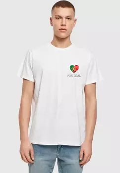 Футболка с принтом PORTUGAL Merchcode, белый