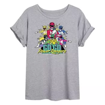 Футболка с принтом Power Rangers Go для юниоров Go Go Licensed Character