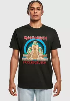 Футболка с принтом POWERSLAVE - WORLD SLAVERY TOUR EGPYT Merchcode, черный