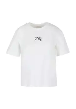 Футболка с принтом Praying Hands Mister Tee, белая