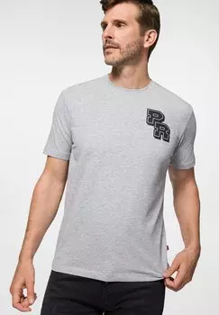 Футболка с принтом PRCHNIK, серый