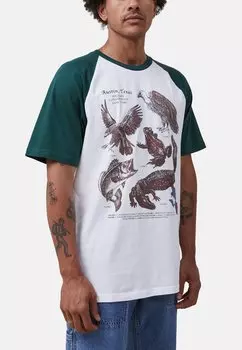 Футболка с принтом Premium Souvenir Cotton On, бежевый