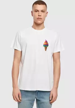 Футболка с принтом PRIDE SCOOPS OVERSIZED Merchcode, белый