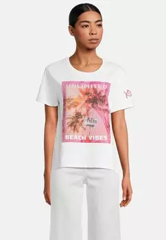 Футболка с принтом Princess goes Hollywood, белый