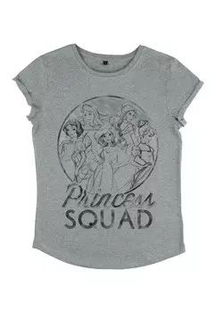 Футболка с принтом PRINCESSES PRINCESS SQUAD Disney, цвет Mottled Light Grey