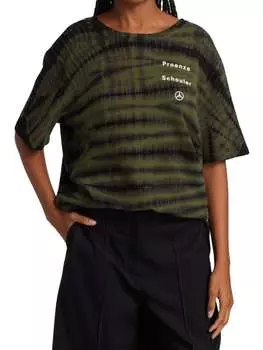 Футболка с Принтом Proenza Schouler X Mercedes-Benz Eco из хлопка, fatigue