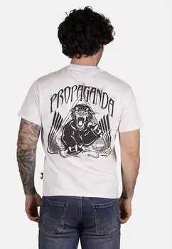 Футболка с принтом Propaganda, белый