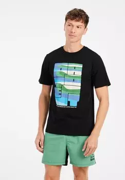 Футболка с принтом Protest, черный