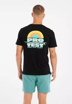 Футболка с принтом Protest, черный