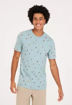 Футболка с принтом PROTEST, цвет tourmaline blue