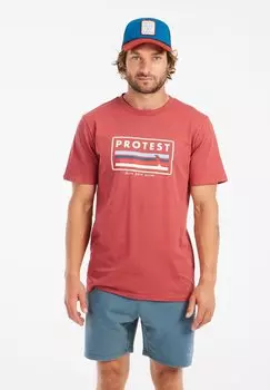 Футболка с принтом Protest, красный