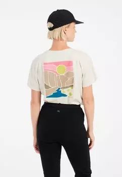 Футболка с принтом Protest, молочный