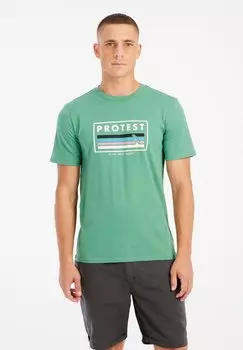 Футболка с принтом Protest, зеленый