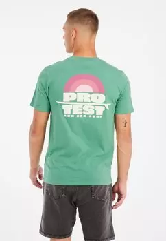 Футболка с принтом Protest, зеленый