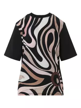 Футболка с принтом PUCCI, черный