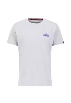 Футболка с принтом PUFF LOGO Alpha Industries, серый