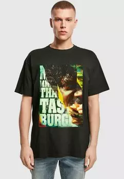 Футболка с принтом PULP FICTION - KAHUNA BURGER HEAVY OVERSIZE TEE Merchcode, черный
