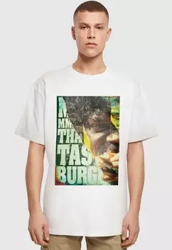 Футболка с принтом PULP FICTION - KAHUNA BURGER HEAVY OVERSIZE TEE Merchcode, белый