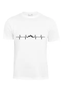 Футболка с принтом PULSSCHLAG BERGE Cotton Prime, цвет weiss