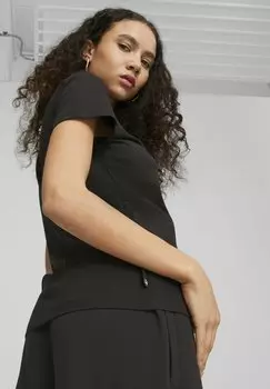 Футболка с принтом Puma, черный