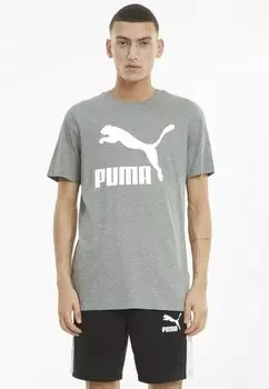 Футболка с принтом Puma, серый