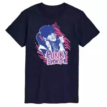 Футболка с принтом Punky Brewster и большим пальцем вверх для крупных размеров Licensed Character, синий