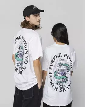 Футболка с принтом PURPLE POTION UNISEX Jacker, белый