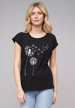 Футболка с принтом PUSTEBLUME Cloud 5ive, черный