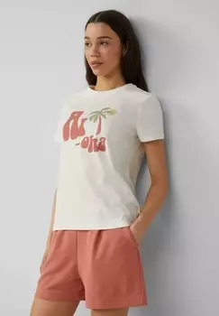 Футболка с принтом QS, белый