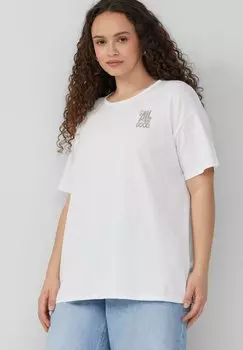 Футболка с принтом QS, белый