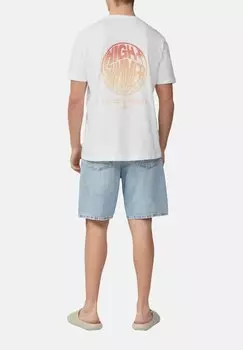 Футболка с принтом QS, белый