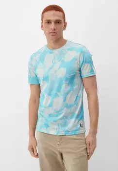 Футболка с принтом QS by s.Oliver, синий