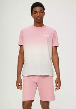 Футболка с принтом QS by s.Oliver, светло-розовый