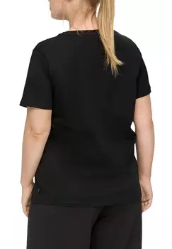 Футболка с принтом QS, черный