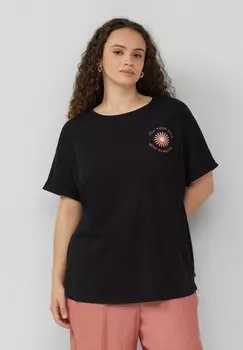 Футболка с принтом QS, черный