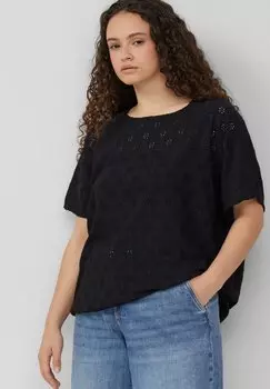 Футболка с принтом QS, черный