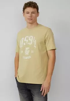 Футболка с принтом QS, хаки