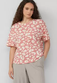 Футболка с принтом QS, лосось