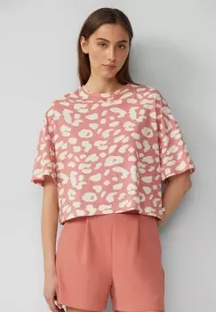 Футболка с принтом QS, лосось