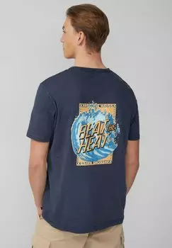 Футболка с принтом QS, синий