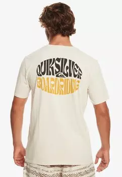 Футболка с принтом Quiksilver, белый