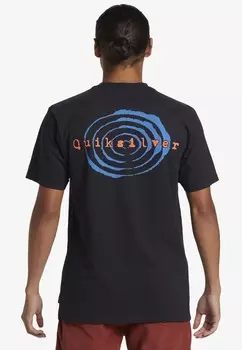 Футболка с принтом Quiksilver, черный