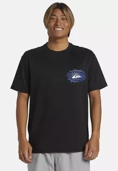 Футболка с принтом Quiksilver, черный
