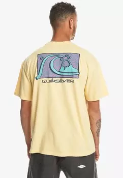 Футболка с принтом Quiksilver, цвет yellow