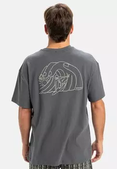 Футболка с принтом Quiksilver, серый