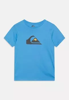 Футболка с принтом Quiksilver, синий