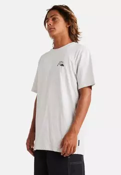Футболка с принтом Quiksilver, светло-серый