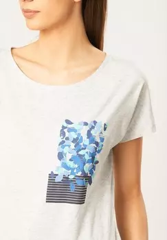 Футболка с принтом QUIOSQUE, белый