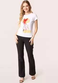 Футболка с принтом QUIOSQUE, белый